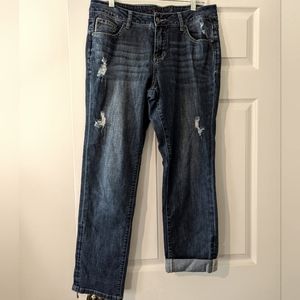 JAG Jeans distressed straight leg Size 10